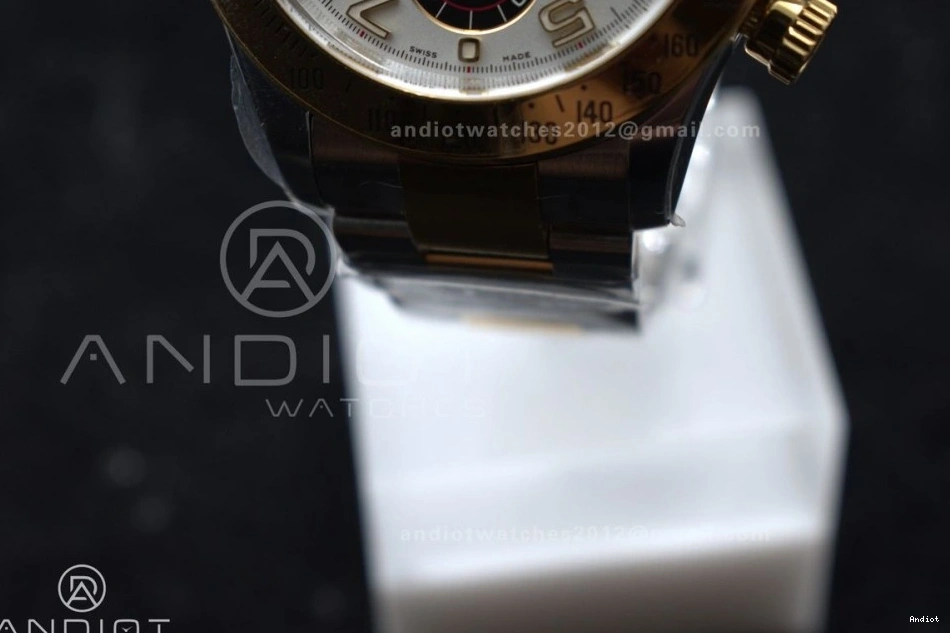 Bracelet Best V2 Daytona SS Clean 1:1 YG Edition Arabic Markers White on Dial 116503 SA4130 1110